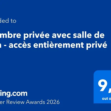 Privee Avec Salle De Bain - Acces Entierement Prive Accommodatie bij particulieren *